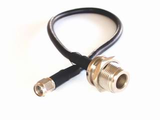 SMA m. RP - N f. long thread /pig tail/
